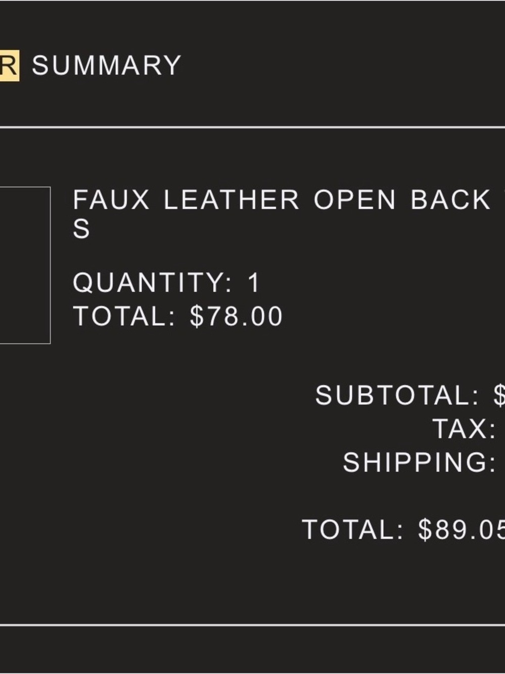 KHY Black Faux Leather Harness Zip Up Vest - Picture 4 of 4